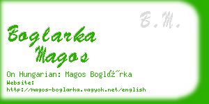 boglarka magos business card